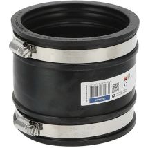 Raccord d'évacuation PVC – Diamètre 85-100 mm – EPDM – Résistant aux UV – Longueur 100 mm