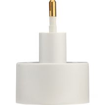 Adaptateur entree usa sortie france 2P 6A blanc - 701090 - Debflex