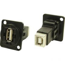 Adaptateur usb 2.0 type a femelle vers usb 2.0 type b femelle Cliff CP30209NMB 1 pc(s)