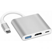 Bisbisous - Adaptateur usb-c vers hdmi Adaptateur de convertisseur de port de charge usb c Hub usb c, ruban