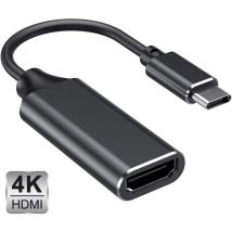 Langray - Adaptateur usb c vers hdmi, adaptateur Type c vers hdmi 4K (compatible Thunderbolt 3) pour MacBook Pro 2018/2017, iPad Pro 2018, Samsung