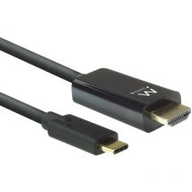 Ewent - ew9824 adaptateur de câble vidéo 2 m usb type c hdmi type a (standard) noir