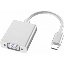 Adaptateur usb c vers vga, seliacr Adaptateur Thunderbolt 3 (Type-C) mâle vers vga Fem Compatible avec Google Chromebook Pixel Mac Book Pro
