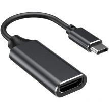Adaptateur usb Type c à hdmi 4k (Thunderbolt 3 compatible) avec sortie audio vidéo pour Samsung Note 9/S9, Huawei Mate 20 etc (Black)