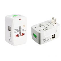 Memkey - Adaptateur Voyage Universel, Adaptateur Prise Universelle Multi-Fonction avec 2 Ports usb, France, usa, uk et Australie, Plug Adapter