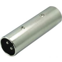 Adaptateur xlr xlr mâle - xlr mâle stéréo Nombre de pôles:3 1 pc(s) - Kash