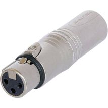 Adaptateur xlr Neutrik NA3FM xlr femelle - xlr mâle 1 pc(s) - argent