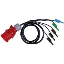 Metrel - a 1641 Adaptateur de mesure femelle cee 16 a 3 pôles - banane mâle 4 mm