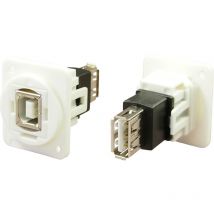 Cliff - Adapter, Buchse, Einbau USB-Buchse Typ b - USB-Buchse Typ a CP30207NXW Inhalt: 1 St.