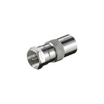 Adapter F-Stecker auf TV-Buchse – Impedanz 75 Ω – Frequenz 0-1500 MHz – 9,5mm