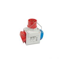 Adapter für industrielle Zwecke Stecker 3P+N+E 16A 380-415V 1 Steckdose 2P+E 16A 200-250V 1 Steckdose 3P+E 16A 380-415V 6h IP44 Fanton 73112
