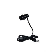 Electraline - Adapter Glühbirne E27 Flaschentyp mit Schalter und Stecker 2x0.75 auf 1.5m, schwarz