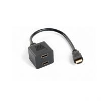 Adapter Lanberg hdmi male/hdmi female x2 splitter 20cm