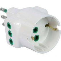 Fanton Dreifach-zwischenstecker 2p+e 10a 2 Steckdosen 10a Schuko 82670-e