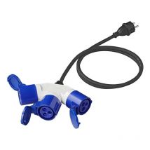 Adapterkabel 150cm 3x1,5mm² von Schuko Stecker nach 3xCEE