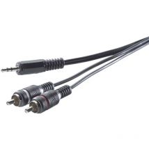 SP-1300900 Cinch / Klinke Audio Anschlusskabel [2x Cinch-Stecker - 1x Klinkenste - Speaka Professional