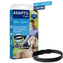 Adaptil Calm - Collier anti-stress pour chiens 50 kg - Mode d'action naturel - 30 jours - Sans somnolence - Fabriqué en France