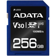 Adata - ASDX256GUI3V30S-R - 256 Go - sdxc - Classe 10 - uhs-i - 100 Mo/s - 60 Mo/s