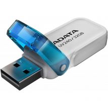 Adata - UV240 - 32 Go - usb Type-A - 2.0 - Casquette - 7 g - Blanc (AUV240-32G-RWH)