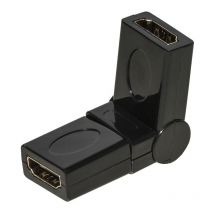 BS - Adattatore connettore hdmi femmina femmina snodabile 180 tv lcd dvd