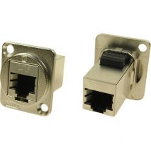 Adattatore da pannello utp RJ45 Cat6 Adattatore incasso CP30222SM CP30222SM Cliff Contenuto: 1 pz.