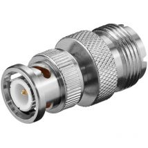 Goobay - adattatore da spina bnc a presa uhf con contatti dorati