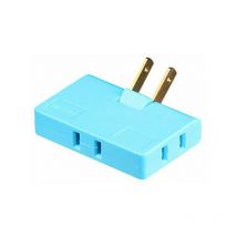 Adattatore di alimentazione a 3 vie per presa a muro piatta - Mini presa a muro per interni girevole a 2 poli, sdoppiatore di presa (installazione