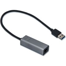 Itec Adattatore Ethernet USB 3.2 Metal U3METALGLAN – Fino a 1000 Mbit/s – Plug & Play – Compatibile con Windows, macOS, Linux, Android
