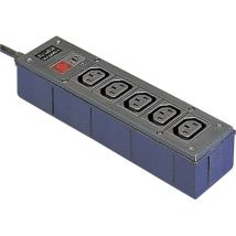 PXD306/050/01/1 Adattatore iec Spina schuko - Presa iec C13, Presa iec C13, Presa iec C13, Presa iec C13, Presa - Bulgin