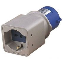 Adattatore Industriale C/spina Cee 2 Poli Presa Schuko 10/16a Bipasso Df 8061138
