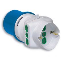 Adattatore industriale cee 2P+T SPINA/2 prese 10/16A+SCHUKO