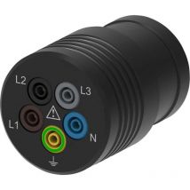 Schützinger - sa 8713 Adattatore per misurazioni Spina cee 32 a 5 poli - Presa 4 mm di sicurezza Nero