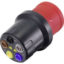 Voltcraft - VMA-3L 32 Adattatore per misurazioni Spina cee 32 a 5 poli - Presa 4 mm Grigio scuro, Rosso
