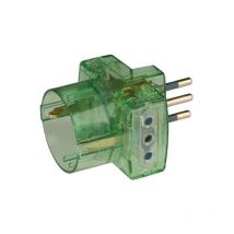 Adattatore pluristandard con spina 10A 2P + t