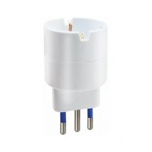 Adattatore presa schuko 10A 2P t riduttore 250V spina piccola XSL1101