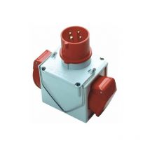 Fanton - Adattatore Spina Cee 3P+T Presa Cee 2X3P+T 73111 Fme