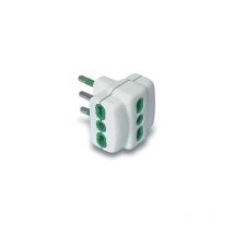 Fanton - Adaptateur triple 82630-E Prise italienne 2P+T 16A 3 prises italiennes va-et-vient 2P+T 16A -