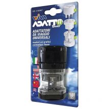 Adatto Tower Kit Bouchons Universels de Voyage Noir