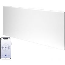 Neo wifi Modern Electric Wall Heater, Home Automation Heating, IPX4, lot 20 Reg Compliant, 1000w Compact (420 x 550 mm)-White - White - Adax