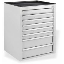 ADB - Schubladenschrank 8 sl mammut Komplett ral 7035 Metallschrank Büroschrank