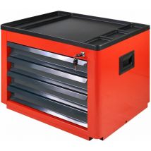 Werkzeugtruhe 4 Schubladen für Werkstattwagen Basic 450x600x440 mm rot - ADB