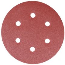 Timco Random Orbital Sanding Discs Mixed Red - 150mm (80/120/180) (5 Pack)