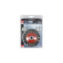 Timco Angle Grinder Bevel Brush Twisted Knot Steel Wire - 100mm