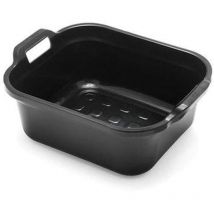 Addis Large Rectangular Black 10 Litre Washing Up Bowl with Handles