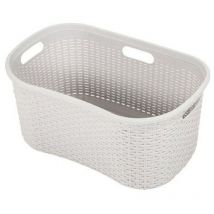 Addis Light Grey Rattan Hipster Laundry Basket