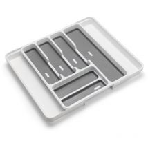 Addis - Organiser da cassetto, White Grey, 6-8 sections