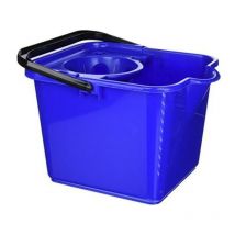 ADDIS - Secchio per Lavare i Pavimenti con strizzatoio, 12 l, Colore: Blu