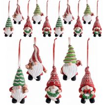 Gruppo Maruccia - Addobbi Natalizi per Albero e Casa a Forma di Babbo Natale Set da 10 Palline