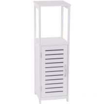 Frankystar - Adelaide - Armoire polyvalente avec 1 étagère et 1 porte - 30X30X96H Cm - Blanc