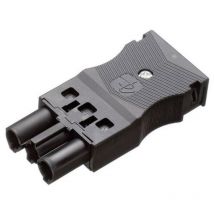 Adels-Contact 17798 Connettore di alimentazione ac Presa dritta Tot poli: 2 + pe 16 a Nero 1 pz.